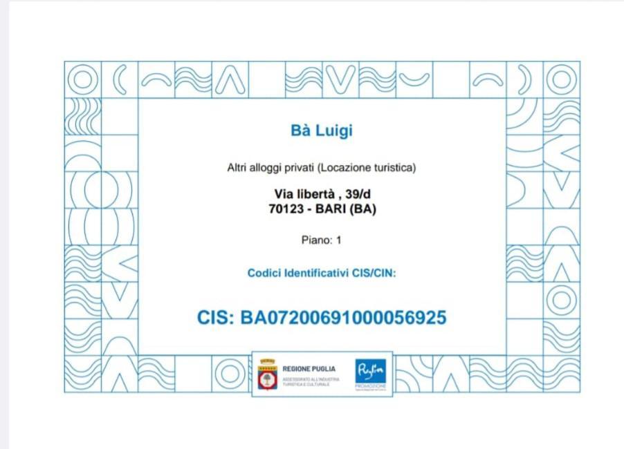 Apartament Ba Luigi Bari Zewnętrze zdjęcie